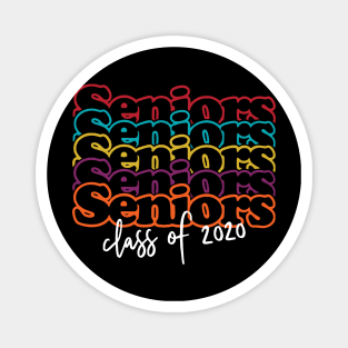 Vintage Class Of 2020 Graduation Senior Funny Quarantine Magnet